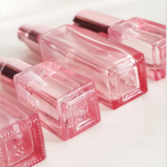 장미빛 금 가지고 다닐 수 있는 리필러블 분무기 여행 향기 미세 분무 분무기 병 4