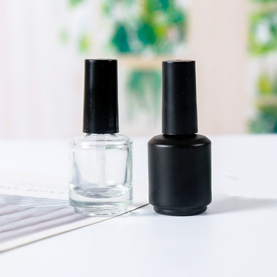 10ml Black Nail Polish Bottle Gel 7.6*3,2cm With Screw Cap