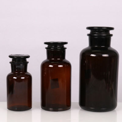 Antitear 8OZ Amber Reagent Bottle ISO Glass