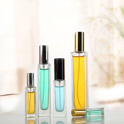 Spray Empty Square Glass Perfume Bottle Thickened 10*2.25cm SGS