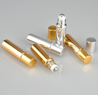 10ml 6ml Empty Aromatherapy Roller Bottles Silver Coating Anti UV