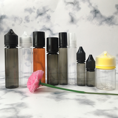V2 V3 Eliquid Clear Pet Dropper Bottle Tamper Evident 30ml 50ml 60ml 100ml 120ml