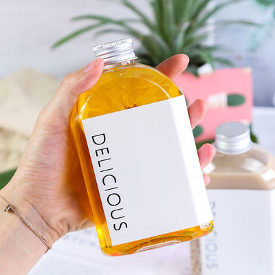 Good price 350이지 밀리람베르트 플라스틱 쥬스 버릴 수 있는 음료통 맛이 없는 향기가 없는 편평 형상 온라인으로