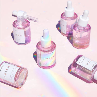 Good price 1가지 온스 명백한 청색 호박 유리 적하관 보틀 어린이에게 안전한 캡 반대 충격 온라인으로