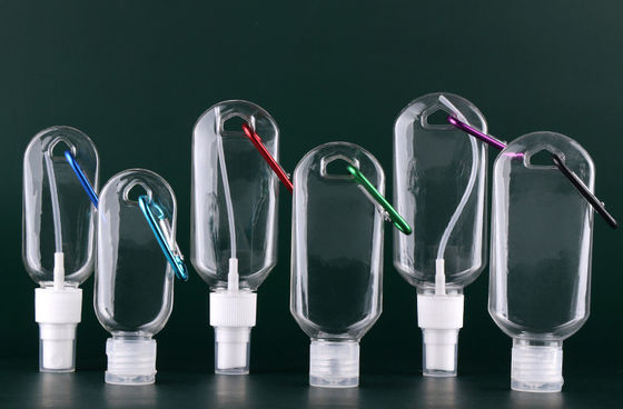 Good price Eco 열쇠고리 분무 병 PET 리필러블 가지고 다닐 수 있는 손 소독제 2.1 온스 온라인으로